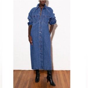 NWT Charlie Dress Mara Hoffman denim midi - S